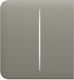 Ajax Systems Side Button (2-Gang) Επιτοίχιος Διακόπτης Τοίχου Διπλός με Πλαίσιο