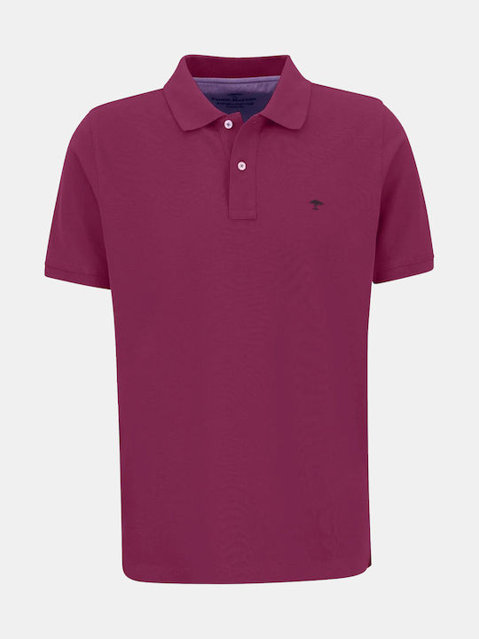 Fynch Hatton Bluza Bărbătească cu Mânecă Scurtă Polo Burgundy