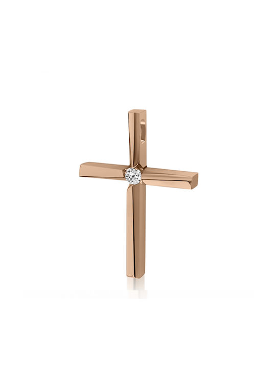 Chrilia Roségold Kreuz 14K