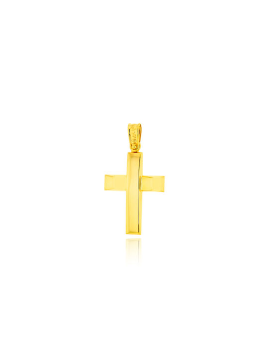 Skaras Jewels Herren Gold Kreuz 14K