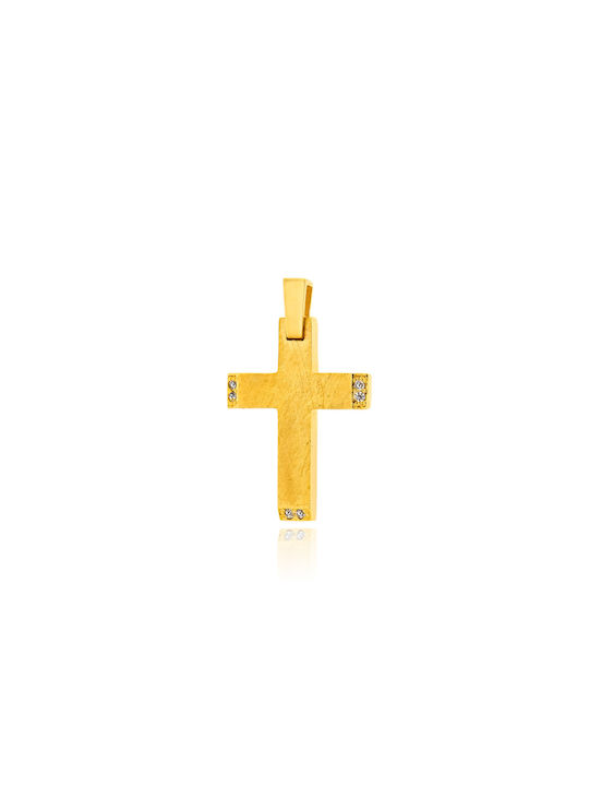 Skaras Jewels Damen Gold Kreuz 14K