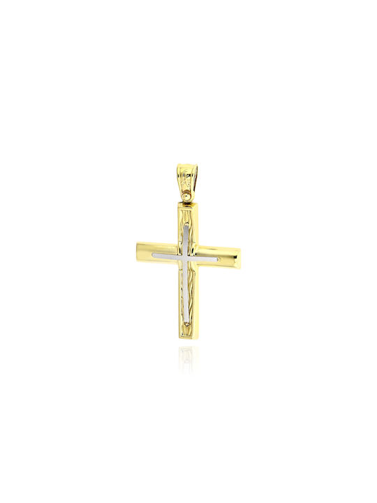 Skaras Jewels Men's Gold Cross 14K