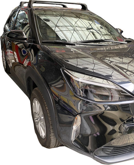 Yakima Таванни Стелки За Автомобил От Алуминий За Тойота Ярис 5D 2020+ Комплект С Крака Черни