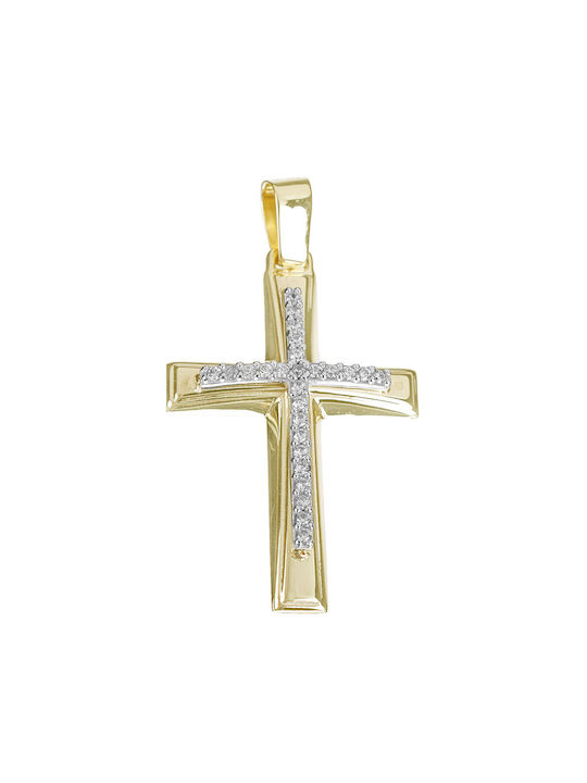 Filva Oro Damen Gold Kreuz 14K