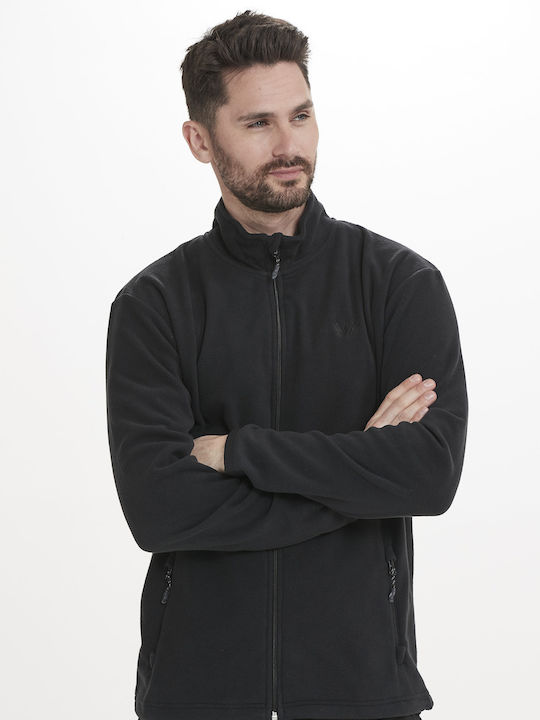 Men's Fleece Cardigan Black