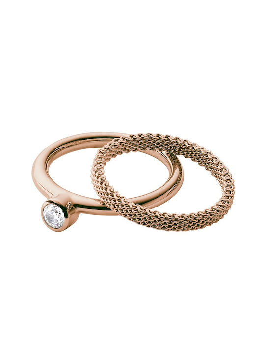 Skagen Damen Ring Vergoldeter