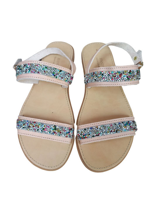 Fashion Beads Leather Women's Flat Sandals