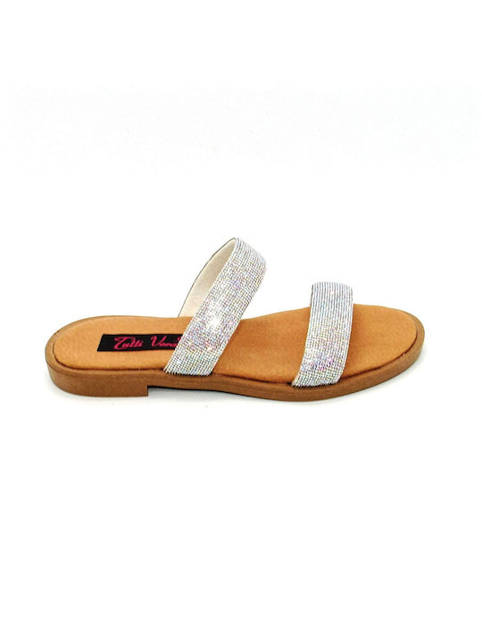 Si Bolleti Leder Damen Flache Sandalen