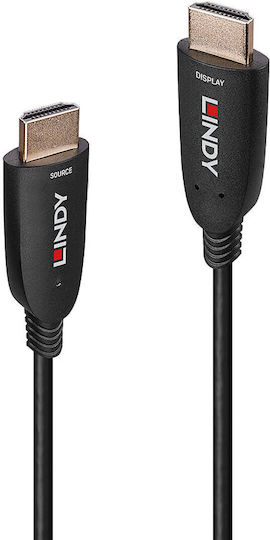 Lindy HDMI 2.1 Ultra High Speed 48Gbps 4K 120Hz HDR VRR Cable HDMI male - HDMI male 30m Μαύρο