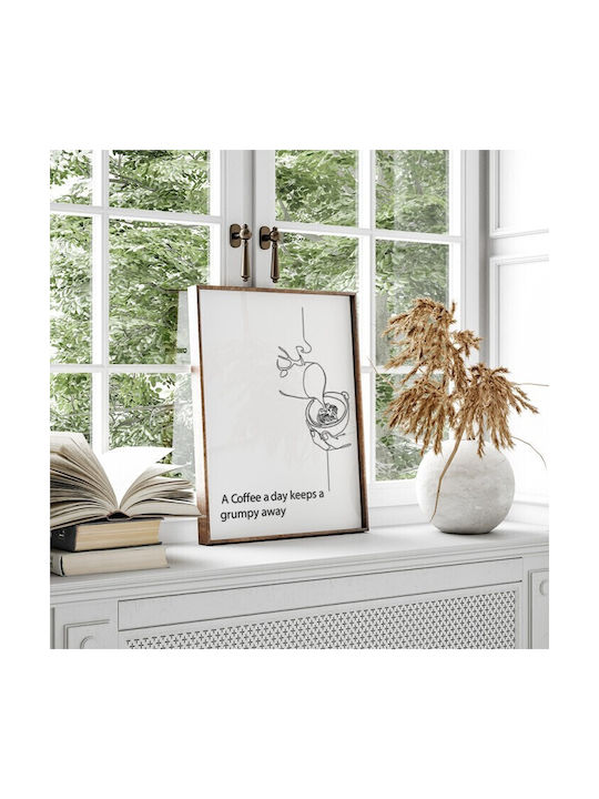 Walls Wooden Frame Poster 40x50cm