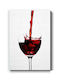 Walls Red Wine Glass Canvas Painting 40x50cm