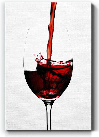 Walls Red Wine Glass Canvas Painting 40x50cm