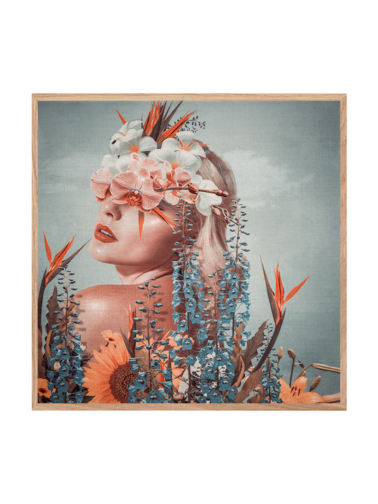 Walls Γυναίκα Λουλούδια Πίνακας σε Καμβά 50x50cm