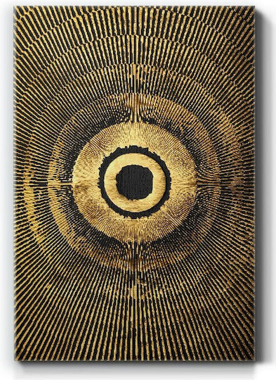 Walls Goldene Kreise Gemälde auf Segeltuch 15x20cm