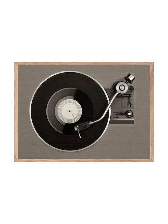 Walls Vintage Turntable Painting on Canvas 20x15cm