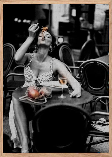 Walls Woman In Restaurant Canvas Painting 40x50cm