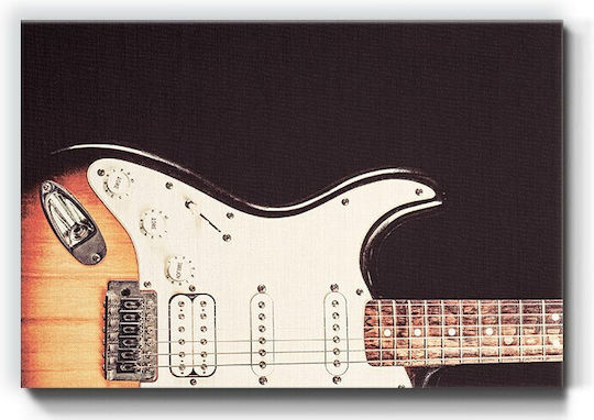 Walls Electric Guitar Painting on Canvas 20x15cm