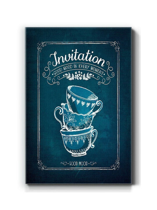 Walls Invitation Tea Canvas Painting 40x50cm
