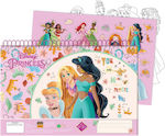 Gim Bloc de Desen Princess Summer Fun Stickers A4 21x29.7cm 40 Foi