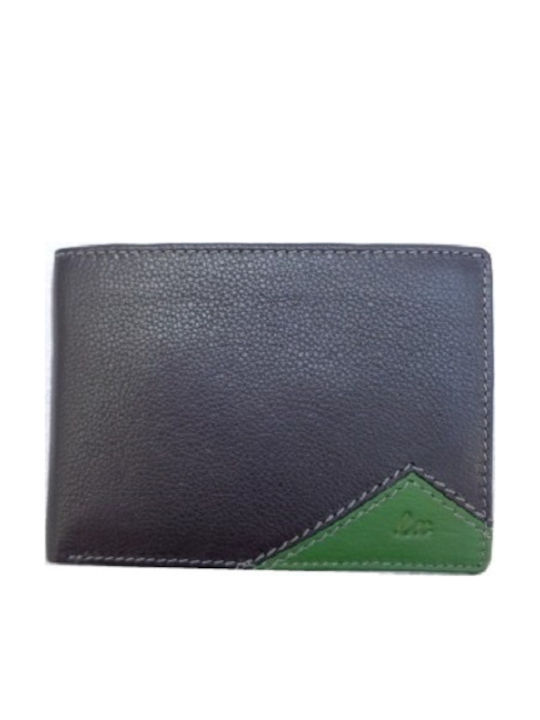 Luxus Leather Men's Wallet Classic Black/Green
