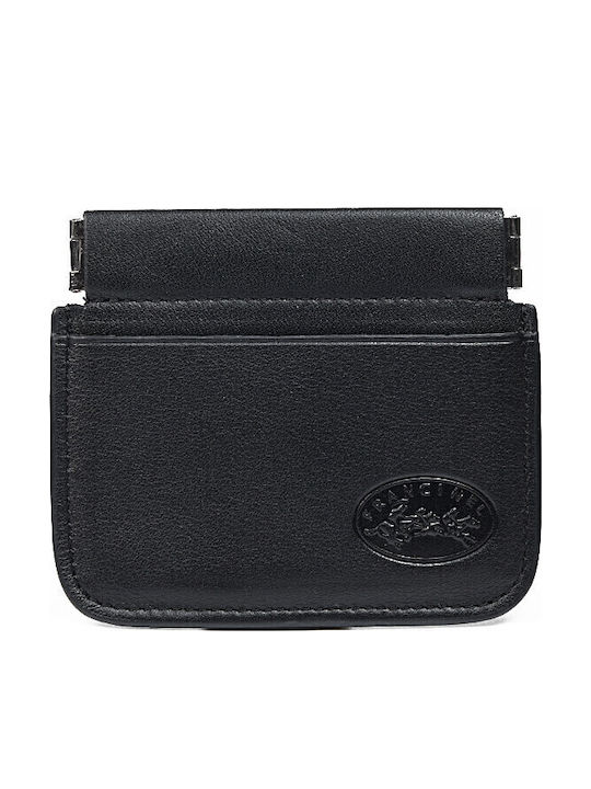 Small Leather Women's Wallet Coins Black