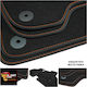 Alfa Romeo Brera 2005-2010 Teppichmatten Sport Line Schwarz mit Orangener Naht Orangene Stickerei Brera Set aus 4 Teilen