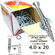 Fisco MDF Screw Torx Galvanized with Diameter M4 and Length 20mm 1000pcs