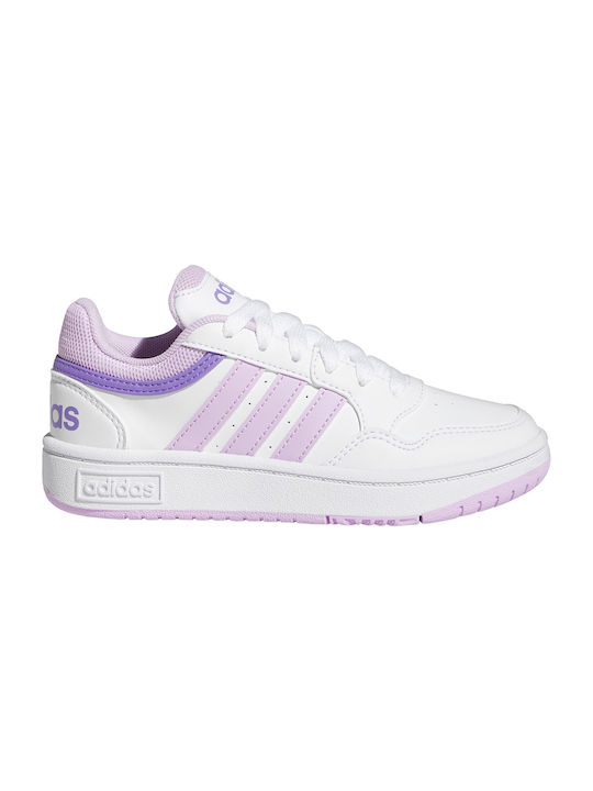 Adidas Παιδικά Sneakers Hoops Λευκά