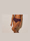 Bikini Slip Hohe Taille Blau