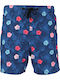 Men's Swimwear Bermuda Navy Blue with Patterns