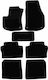 Autopataki Set Front and Back Car Mats 7 Pieces for Opel Zafira 2005-2014 Black