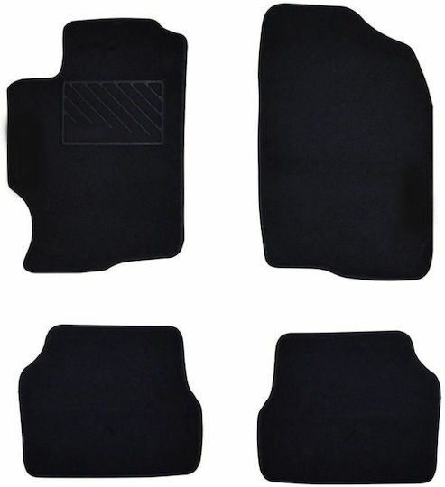 Autopataki Set of Front and Rear Mats 4pcs for Mazda 6 2002-2007 Black