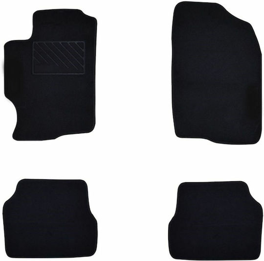 Autopataki Set of Front and Rear Mats 4pcs for Mazda 6 2002-2007 Black