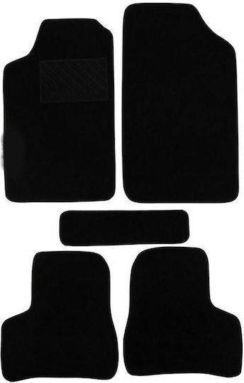 Autopataki Set of Front and Rear Mats 5pcs for Peugeot 206 1998-2013 Black