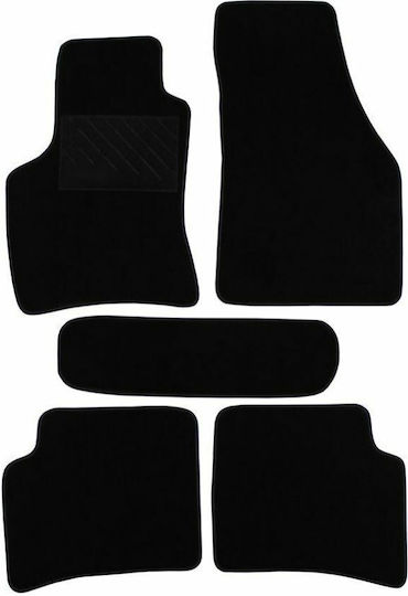 Autopataki Set of Front and Rear Mats 5pcs for Hyundai Atos Black