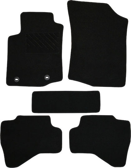 Autopataki Set of Front and Rear Mats 5pcs for Toyota Aygo 2014+ Black