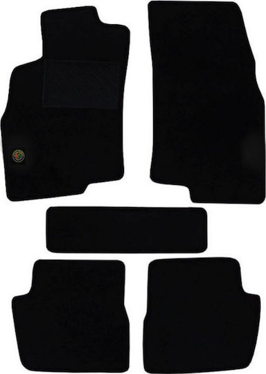 Autopataki Σετ Μπροστινά και Πίσω Πατάκια 5τμχ για Alfa Romeo Mito 2008-2018 Μαύρα