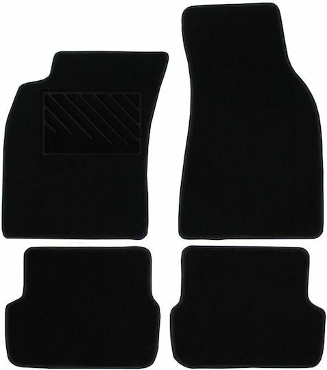 Autopataki Σετ Μπροστινά και Πίσω Πατάκια 4τμχ για Citroen C6 2005-2011 Μαύρα