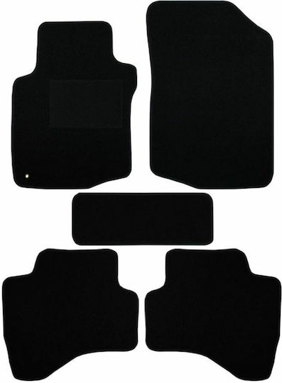 Autopataki Σετ Μπροστινά και Πίσω Πατάκια 5τμχ για Citroen C1 2014+ Μαύρα