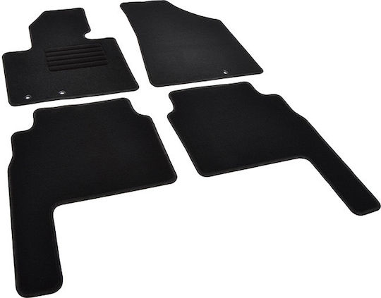 Rigum Set of Front and Rear Mats 4pcs for Citroen XM Kia Sorento 2009 2013 Black