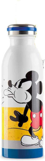 Disney Mickey I Am Yellow Παιδικό Παγούρι Ανοξείδωτο με Βιδωτό Καπάκι Non Spill Κίτρινο 500ml