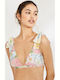 Bikini Dreieck B-Cup Mit Polsterung Blumen