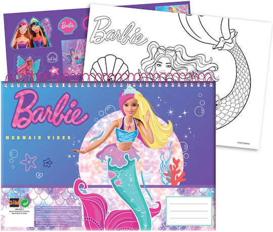 Gim Drawing Pad Barbie 1pcs