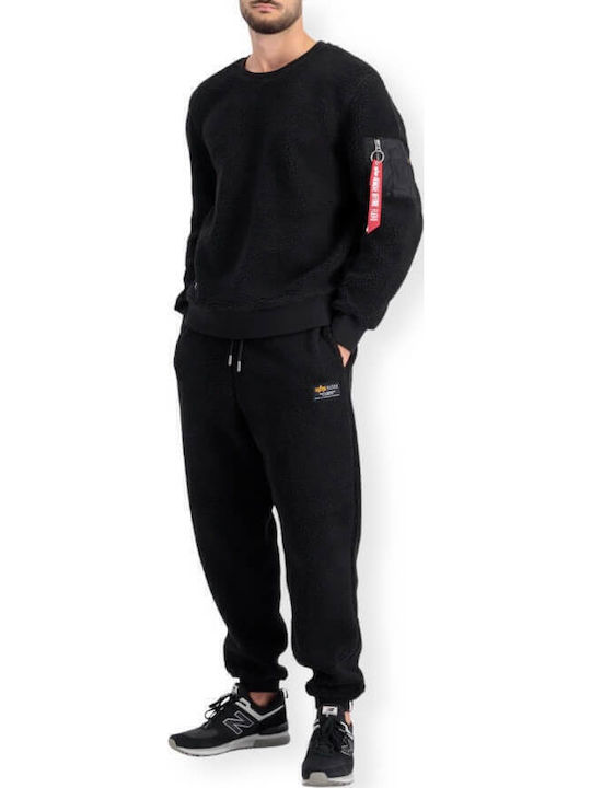Langarm-Pullover Schwarz