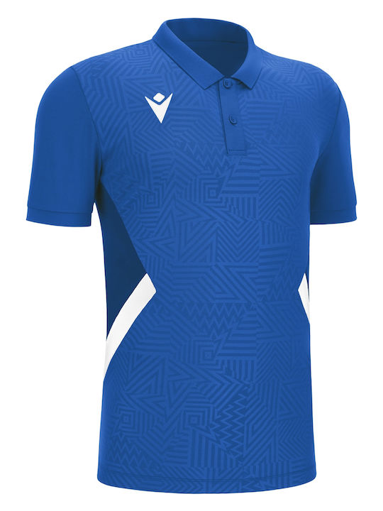 Macron Polo Men's Blouse Short Sleeve Royal Blu...