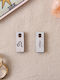 Miss Wood Wooden Label Keychain White