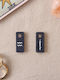 Miss Wood Wooden Label Keychain Black