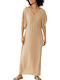 Sommer Maxi Kleid Beige