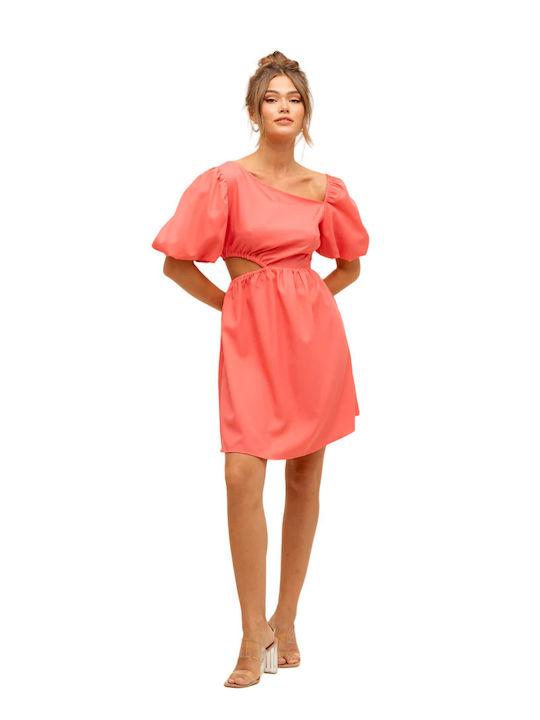 Rut & Circle Summer Mini Evening Dress Pink