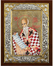 SilverBrand.gr Heiligenikone St. Alexander Silber 20x26cm